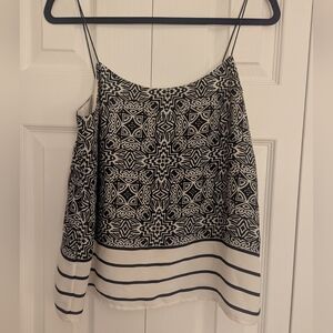 Banana Republic Black and White Geometric Camisole